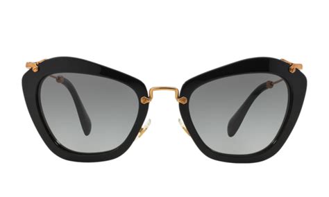 Miu Miu Special Project MU 10NS 1AB3M1 55 Black Sunglasses